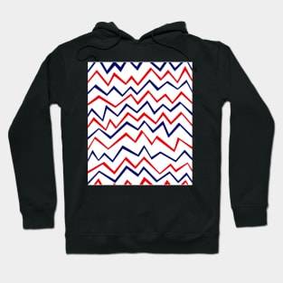 Zig Zag White Hoodie